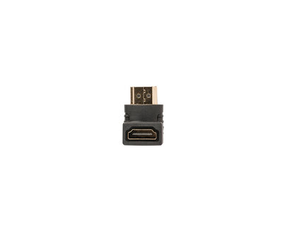High Speed HDMI met Ethernet Adapter 90&deg; Haaks HDMI-Connector - HDMI Female Antraciet