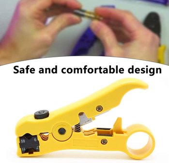 Coax en UTP kabel stripper 