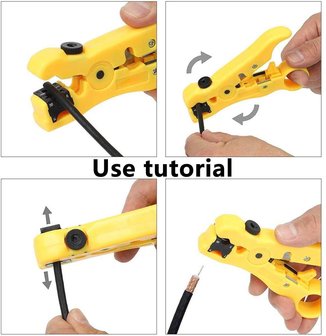 Coax en UTP kabel stripper 