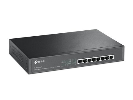 TP-Link TL-SG1008MP | Unmanaged Switch | 8 Poorten | Gigabit Ethernet (10/100/1000 Mbps) | PoE | Zwart