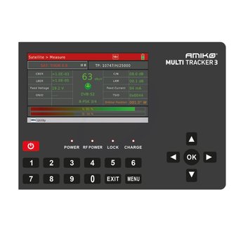 Amiko Multitracker 3 Professional Hybrid DVB Meter 5" Colour Display
