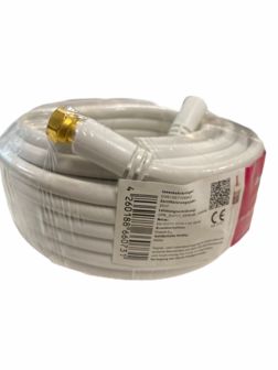 10 meter coax kabel met 2 f-connector stekkers