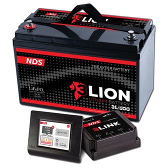 NDS 3LIONSYSTEM Lithium Accu 12V-100Ah + 3LINK 100A 3L-100