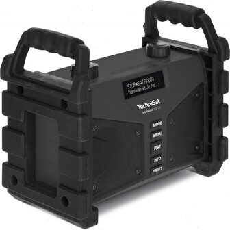 TechniSat DigitRadio 230OD Dab+FM +BT +Accu Zwart