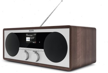 Technisat Digitradio 451 hout Dab+/FM CD IR BT 