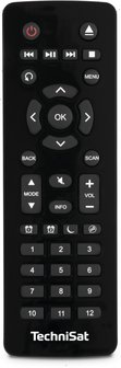 Technisat Digitradio 451 hout Dab+/FM CD IR BT 
