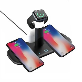 5 in 1 Wireless charging station with night lamp Charging Pad