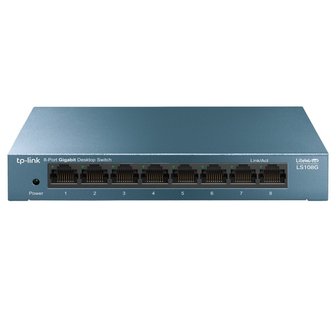 TP-Link LS108G | Unmanaged Switch | 8 Poorten | Gigabit Ethernet (10/100/1000 Mbps) | Desktop