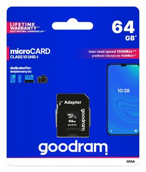 Goodram M1AA | MicroSDXC | 64GB | Class 10 | UHS-I U1