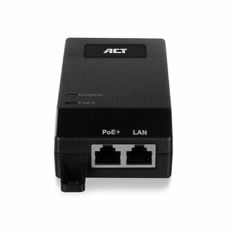 ACT AC4438 | Gigabit PoE+ Injector | 30W | IEEE 802.3af/at | 1x LAN