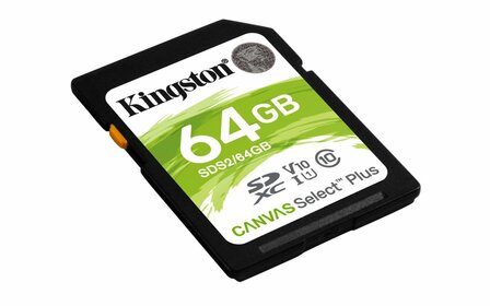 Kingston Canvas Select Plus | SDXC | 64GB | Class 10 | UHS-I U1