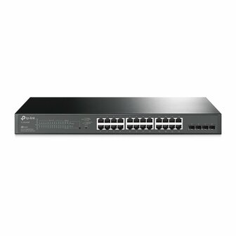 TP-Link TL-SG2428P | Managed Smart Switch | 28 Poorten | Gigabit Ethernet (10/100/1000 Mbps) | 24x RJ45 + 4x SFP | PoE+ (250W) | VLAN/QoS