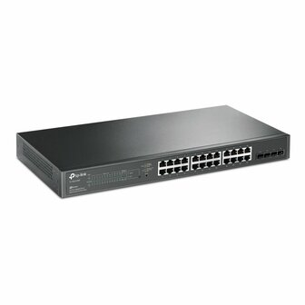 TP-Link TL-SG2428P | Managed Smart Switch | 28 Poorten | Gigabit Ethernet (10/100/1000 Mbps) | 24x RJ45 + 4x SFP | PoE+ (250W) | VLAN/QoS