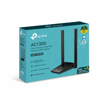 TP-Link Archer T4U Plus | Wi-Fi 5 USB Adapter | Dual-band (2,4 GHz / 5 GHz) | 1300 Mbps | USB 3.0