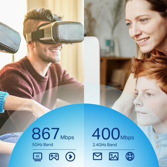 TP-Link Archer T4U Plus | Wi-Fi 5 USB Adapter | Dual-band (2,4 GHz / 5 GHz) | 1300 Mbps | USB 3.0