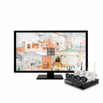  Xsarius WiFiCam 4FHD draadloze beveiligingscamera set - 1080p - IP66