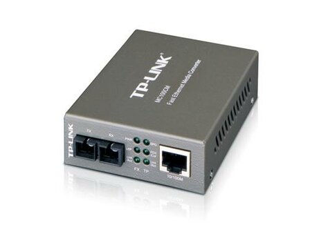 TP-Link MC100CM | Fast Ethernet Media Converter | 100 Mbit/s | Multimode | 1310 nm | Zwart