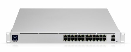 Ubiquiti Networks UniFi Pro | Managed L2/L3 Switch | 24 Poorten | Gigabit Ethernet (10/100/1000 Mbps) | PoE | 1U Rackmount | Zilver