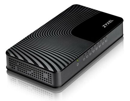 Zyxel GS-108S v2 | Unmanaged Switch | 8 Poorten | Gigabit Ethernet (10/100/1000 Mbps) | Zwart