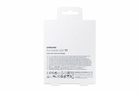 Samsung T7 | Externe SSD | 1TB | USB 3.2 Gen2 | 1.050MB/s Lezen | 1.000MB/s Schrijven | Blauw