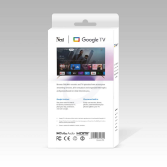 Google TV Next 4K TV-Stick - Chromecast ingebouwd
