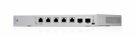 Ubiquiti UniFi US-XG-6POE | Managed Switch | 6 Poorten | 10G Ethernet (100/1000/10000) | Power over Ethernet (PoE) | 1U | Grijs