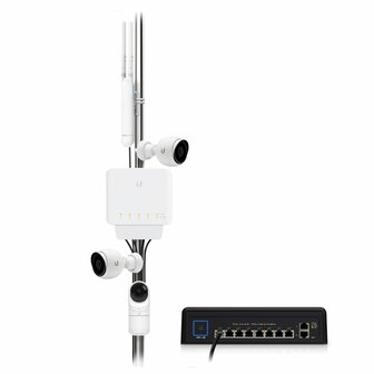 Ubiquiti UniFi USW-FLEX | Managed L2 Switch | Gigabit Ethernet (10/100/1000) | Power over Ethernet (PoE) | Wit