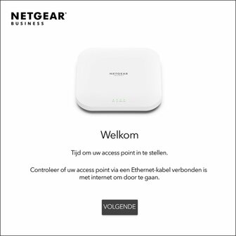 Netgear Insight WAX210 | WiFi 6 Access Point (AX1800) | 1800 Mbit/s | PoE (802.3at) | Inclusief Montagebeugel
