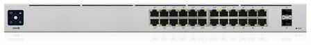 Ubiquiti UniFi 24-Port PoE | Managed L2/L3 Switch | 24 Poorten | Gigabit Ethernet (10/100/1000 Mbps) | PoE | 1U Rackmount | Zilver
