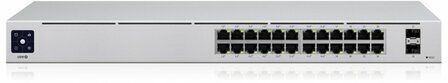 Ubiquiti UniFi 24-Port PoE | Managed L2/L3 Switch | 24 Poorten | Gigabit Ethernet (10/100/1000 Mbps) | PoE | 1U Rackmount | Zilver