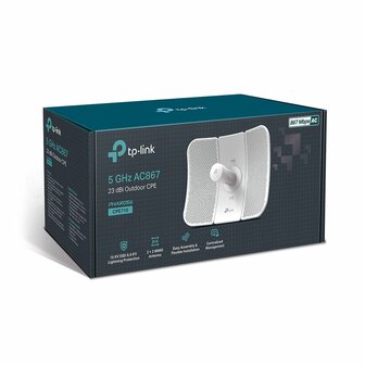 TP-Link CPE710 | WiFi 5 (802.11ac) Outdoor Access Point | 867 Mbit/s | PoE (met Adapter) | Inclusief Mastmontagebeugel