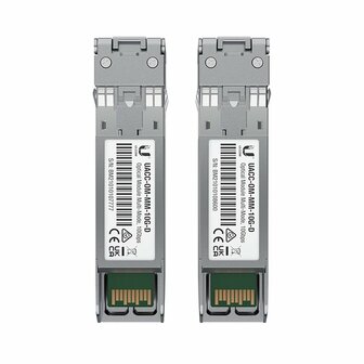 Ubiquiti UACC-OM-MM-10G-D-2 | SFP+ Transceiver Module | 10 Gbps | Multimode | 850 nm | LC Duplex | 300 m
