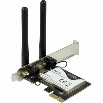 Inter-Tech DMG-33 | Wi-Fi 5 PCIe Adapter | Dual-band (2,4 GHz / 5 GHz) | 1300 Mbps | PCIe x1