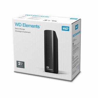 Western Digital WD Elements Desktop 3.5 Inch Externe HDD, 2TB