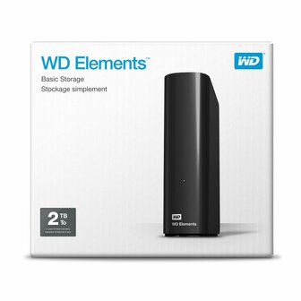 Western Digital WD Elements Desktop 3.5 Inch Externe HDD, 2TB