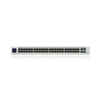 Ubiquiti UniFi USW-48-POE | Managed L2 Switch | 48-poorts Gigabit Ethernet | PoE | 1U Rackmount | Roestvrijstaal