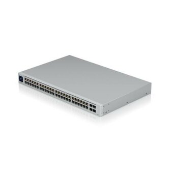 Ubiquiti UniFi USW-48-POE | Managed L2 Switch | 48-poorts Gigabit Ethernet | PoE | 1U Rackmount | Roestvrijstaal