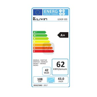 Qsmarter 43" DLED FHD TV Ultra Slim Frameless WebOS