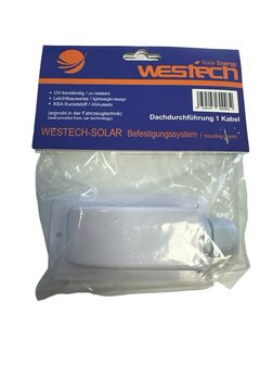 Asat Kunststof Solarkabel Dakdoorvoer Enkel Wit 