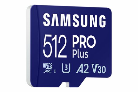 Samsung EVO Plus | MicroSDXC | 512GB | Class 10 | UHS-I U3 | Inclusief adapter