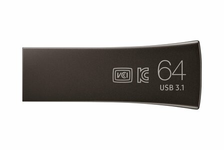 Samsung Bar Plus | 64GB USB-A 3.2 Flash Drive | Titanium