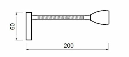 Travelleds opb spot Ch flex led 3K+5K 315mm switch/usb