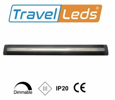  Travelleds Lineaire alu zw COB 3K 496 mm