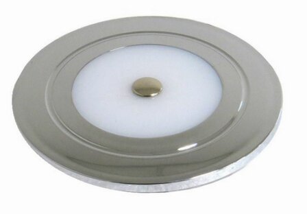 Travelleds inb spot Ch 80mm 6 Leds 3K+blauw touch klem