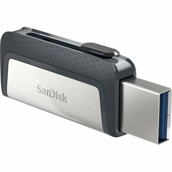 Sandisk Ultra Dual Drive | 32GB USB-C 3.2 &amp; USB-A 3.2 Flash Drive | Zilver