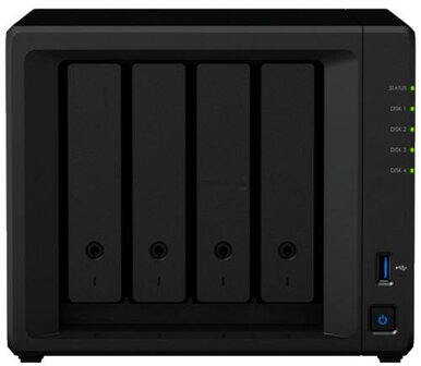 Synology DiskStation DS423+ NAS | 4 Drive Bays | Intel Celeron J4125 | 2x Gigabit Ethernet | Rack (8U) | Zwart