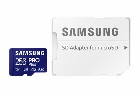 Samsung PRO Plus | MicroSDXC | 256GB | Class 10 | UHS-I U3