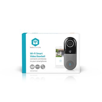 SmartLife Videodeurbel Wi-Fi IP54 Met bewegingssensor Transformator 