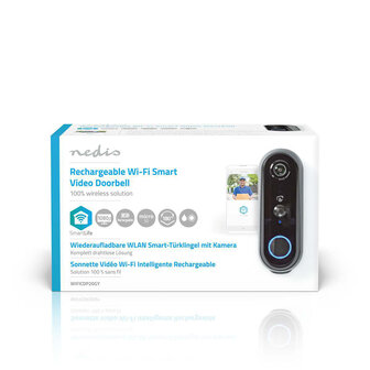 SmartLife Videodeurbel  Wi-Fi Batterij Gevoed Transformator IP54 Met bewegingssensor 