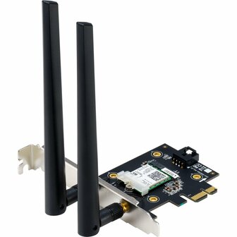 US PCE-AX3000 | Interne Wi-Fi 6 &amp; Bluetooth Adapter | PCIe | Dual-band 3000 Mbps | Inclusief antennebasis